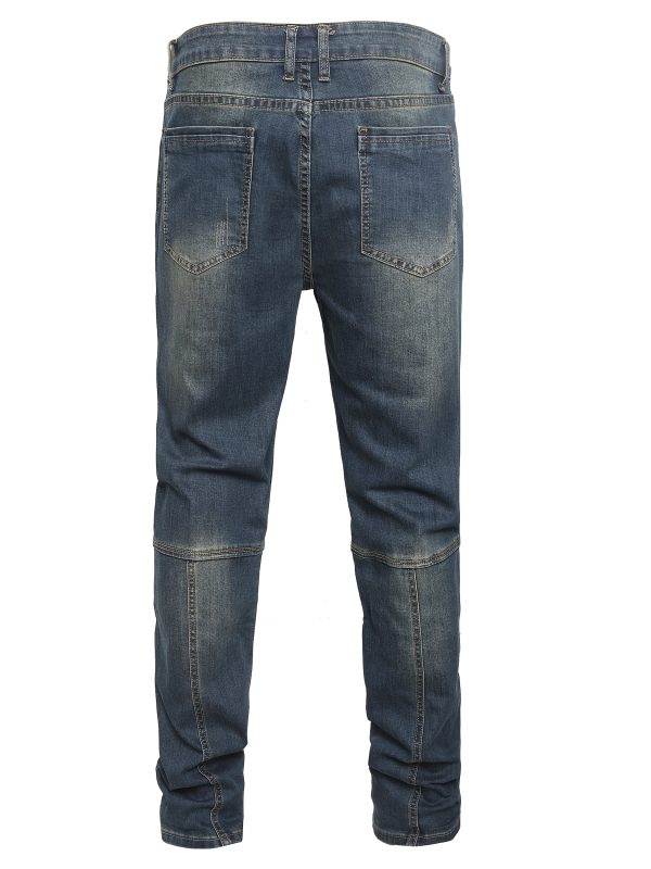 classic zipper biker regular fit flex jean