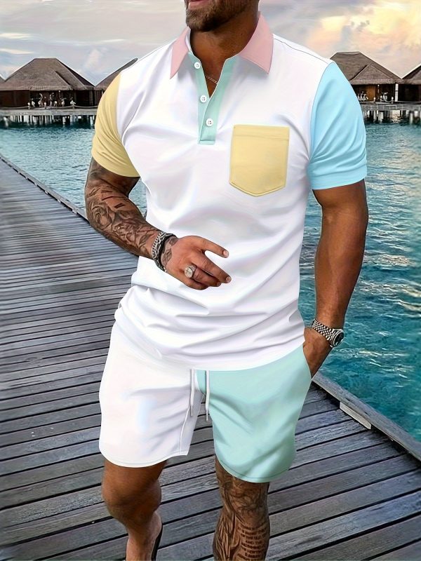 fashion men's suit gift casual sports summer men's polo shirt