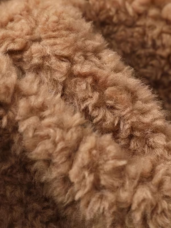 solid color pocket buttons, regular style fur coat, daily birthday party, formal dinner, winter