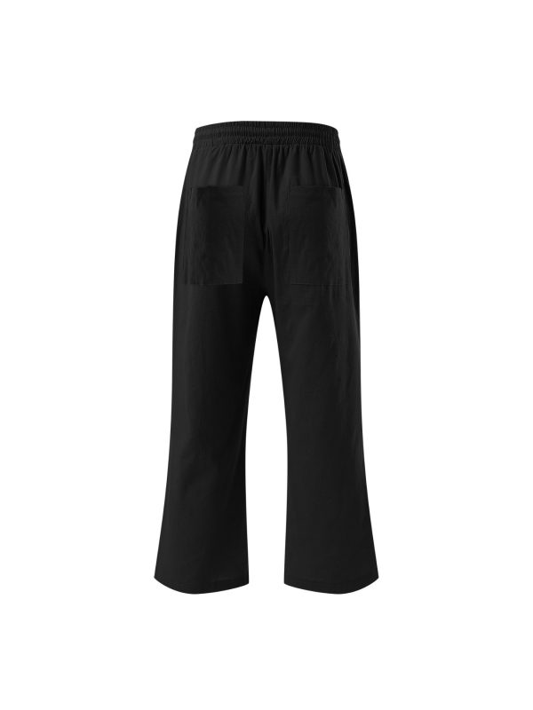 women's casual 3u002f4 length track pants jumpsuit elastic waist with drawstring, side pockets, solid color, all season comfort for lounge & casual attire, casual wear jumpsuit | drawstring waist jumpsuit | smooth texture