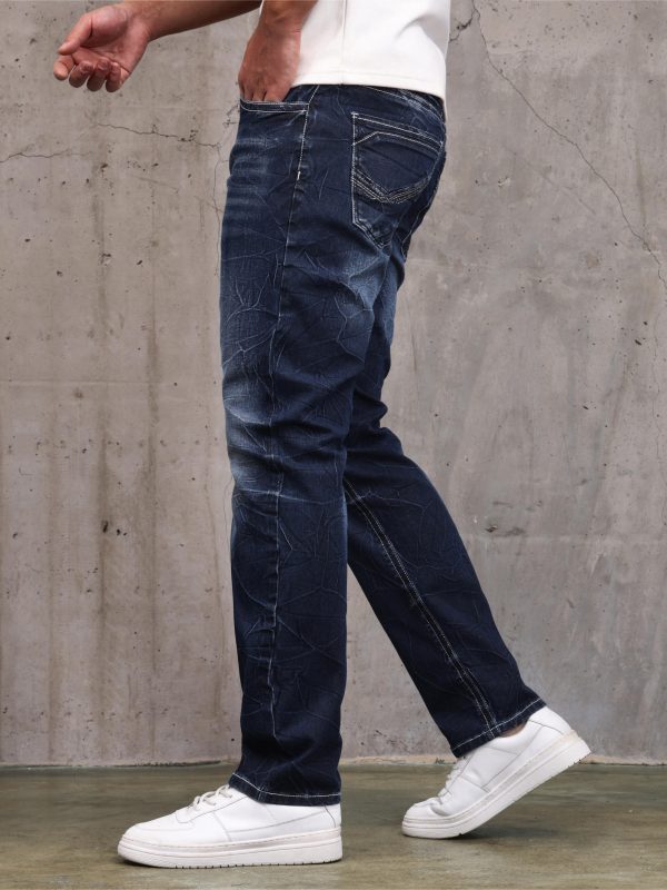 men's solid slim fit jeans, street style stylish causal denim pants
