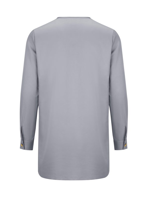 men's casual long sleeved two piece suit mid length top and trousers