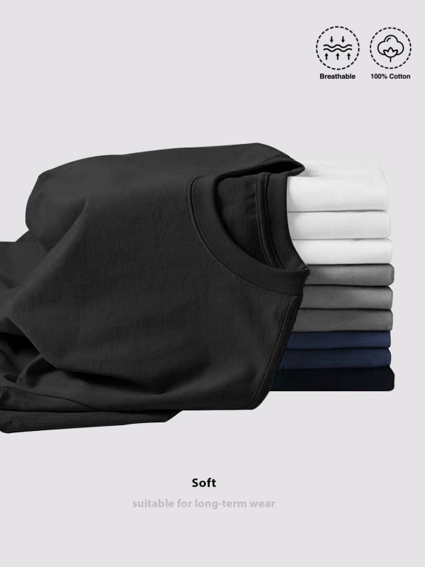 4 pack local boy fashion clothing personality combination! men's 100% pure cotton t shirt a comfortable casual, versatile, and fashionable round neck short sleeved essential for men, couple outfit, parent child outfit can be used as a gift