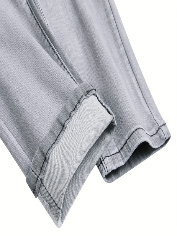 men's slim fit stretch jeans ripped skinny jeans for men, fashion distressed straight comfort flex waist pants, pants for men