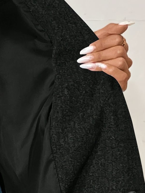 2025 autumnu002fwinter women with sleeveless lapel double breasted single breast pocket floor length coat, suitable for leisure or vacation women