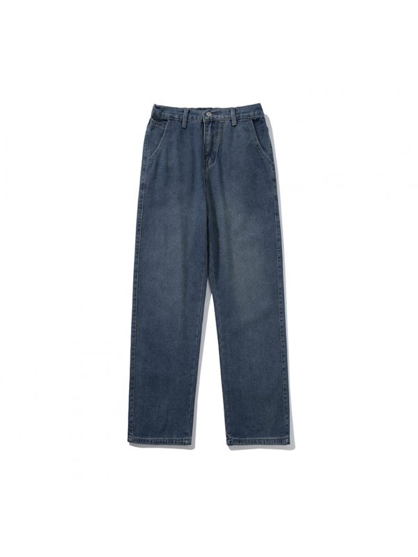 summer main push hong style high street plus size loose straight casual trend versatile semi elastic unisex jeans