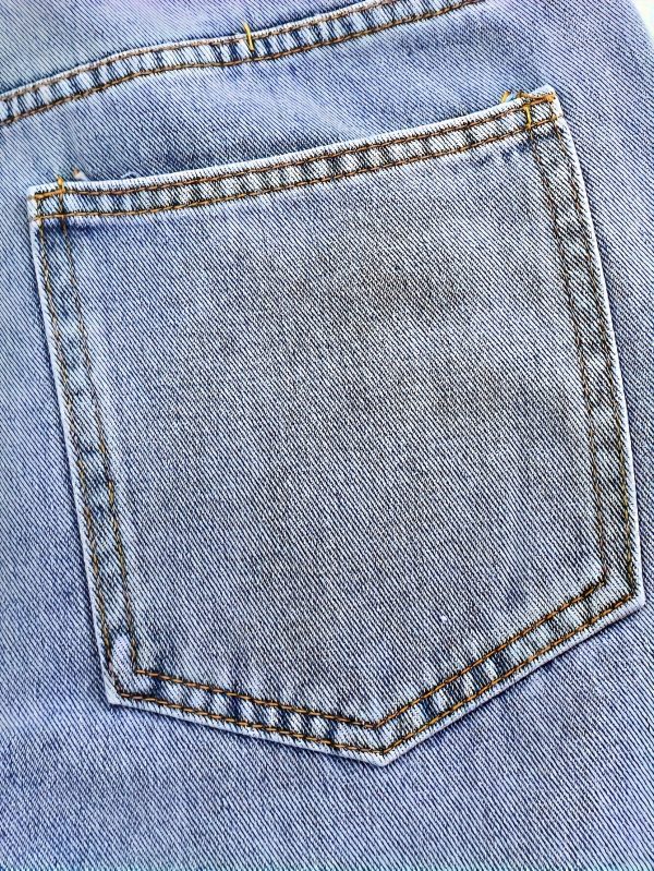 men's washed denim pants with multiple pockets, solid color washed denim street style workwear pants