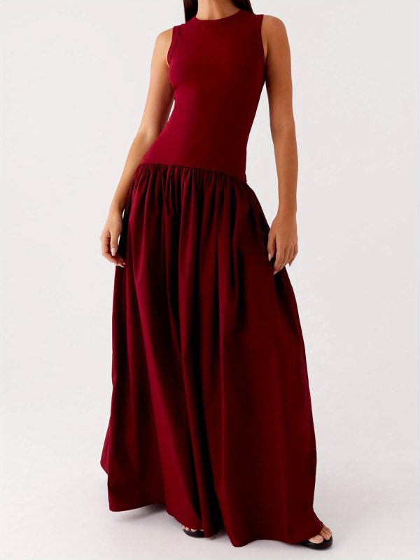 women's sleeveless tank dress casual summer solid color a line party dress for beach, club, streetwear, beach attire|sleeveless dress|polyester fabric