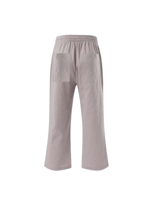 women's casual 3u002f4 length track pants jumpsuit elastic waist with drawstring, side pockets, solid color, all season comfort for lounge & casual attire, casual wear jumpsuit | drawstring waist jumpsuit | smooth texture