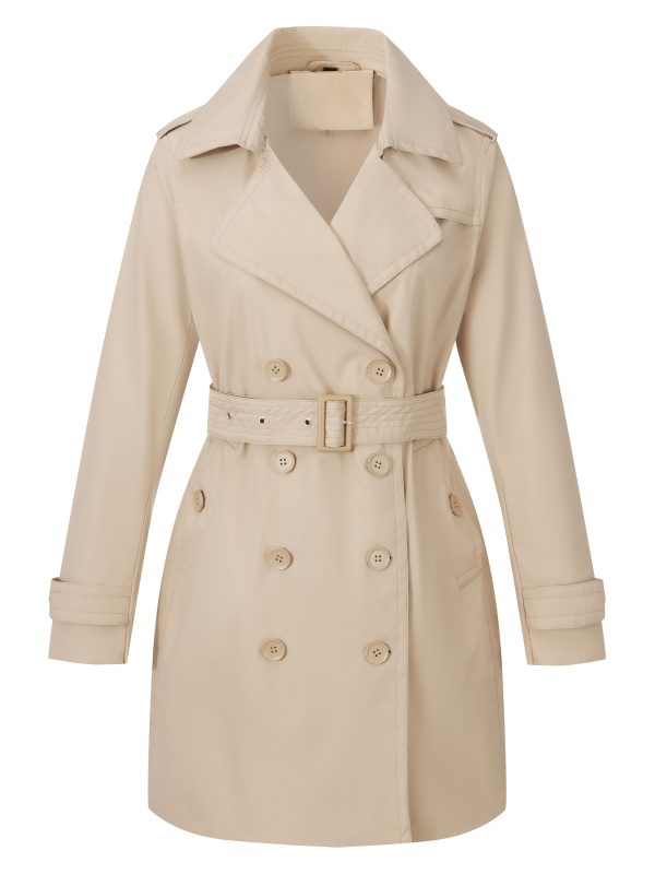 womens jacket spring and fall fashion long trench coat, lightweight windbreaker