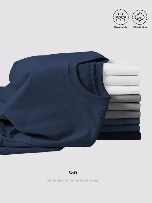 4 pack local boy fashion clothing personality combination! men's 100% pure cotton t shirt a comfortable casual, versatile, and fashionable round neck short sleeved essential for men, couple outfit, parent child outfit can be used as a gift