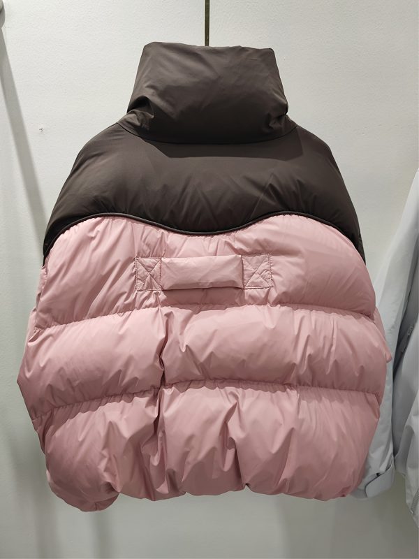 women's outerwear jacket brown & pink two tone, non stretch polyester coat for fallu002fwinter, machine washable cold weather jacket for everyday & formal outfits, fall fashion, trendy fashion, structured fit, fashionable coat, casual chic
