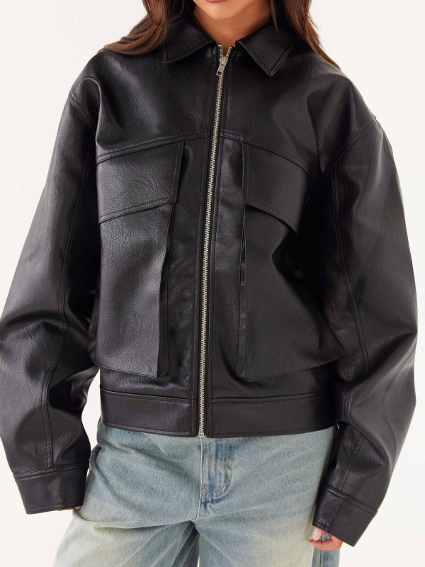 women's casual pilot jacket, stylish autumn jacket for women, women's pocket jacket
