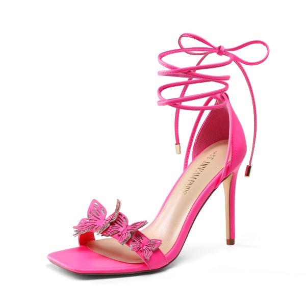 lace up high heels stilletos heels for women strappy gladiator open square toe heels fashion dressy heels wedding bridal pumps sandals shoes