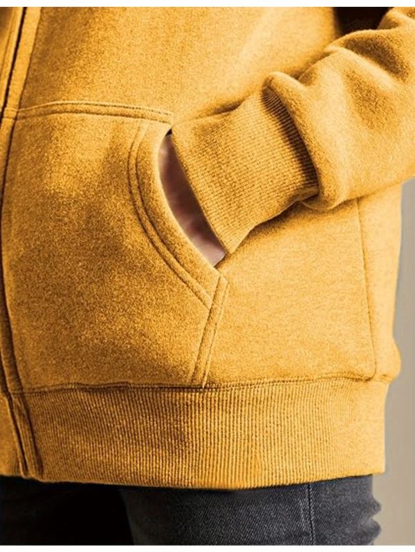 women's casual full zip up lined hoodie sweatshirt jacket coat