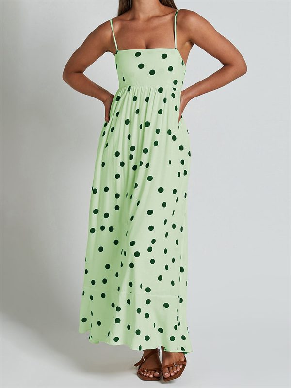 casual dresses for women sleeveless summer beach dress a line spaghetti strap sundresses with pockets