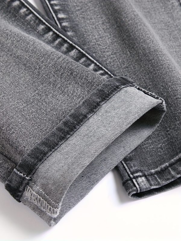 men's slim fit jeans ripped skinny jeans for men, fashion biker jeans stretch moto cargo denim pants