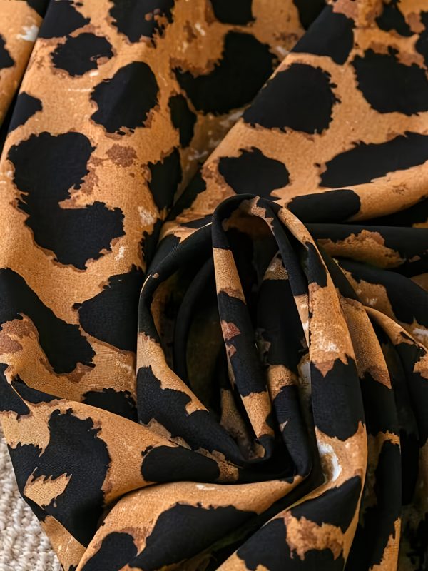 ladies new style women's trousers leopard print casual pants elastic waist loose wide leg pants