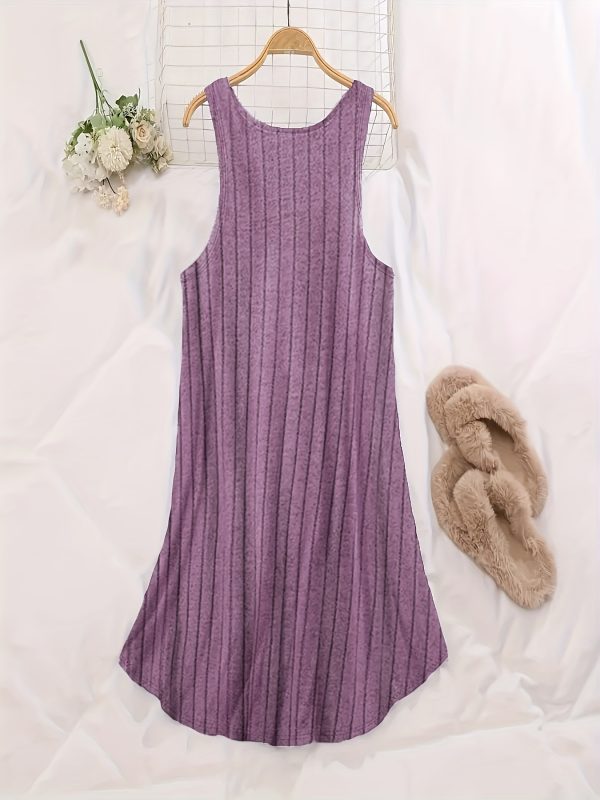 large size three piece set of ribbed vest and home skirt