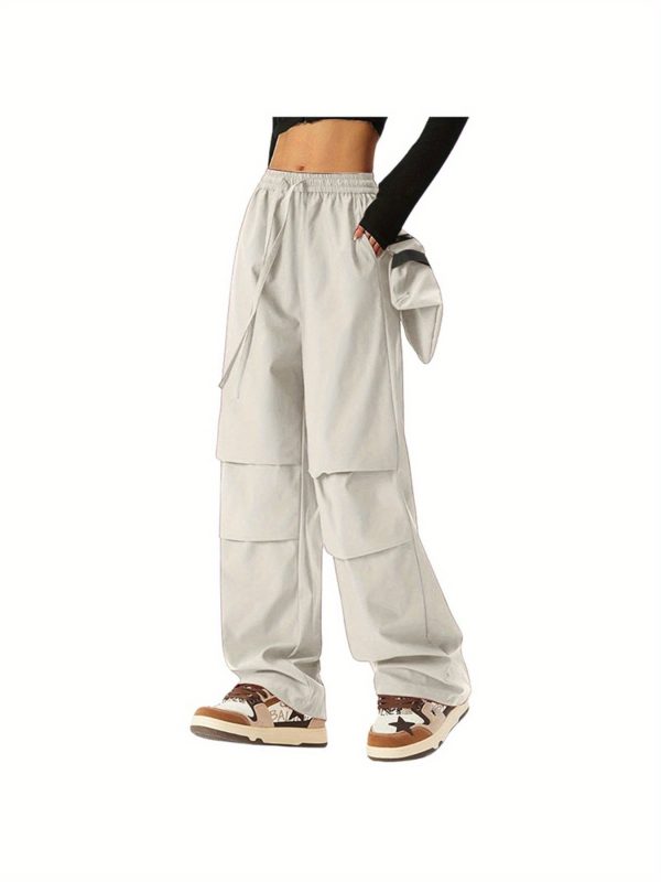 women's casual wide leg quick dry overalls with stretch waistband olive green, machine washable, all season comfort
