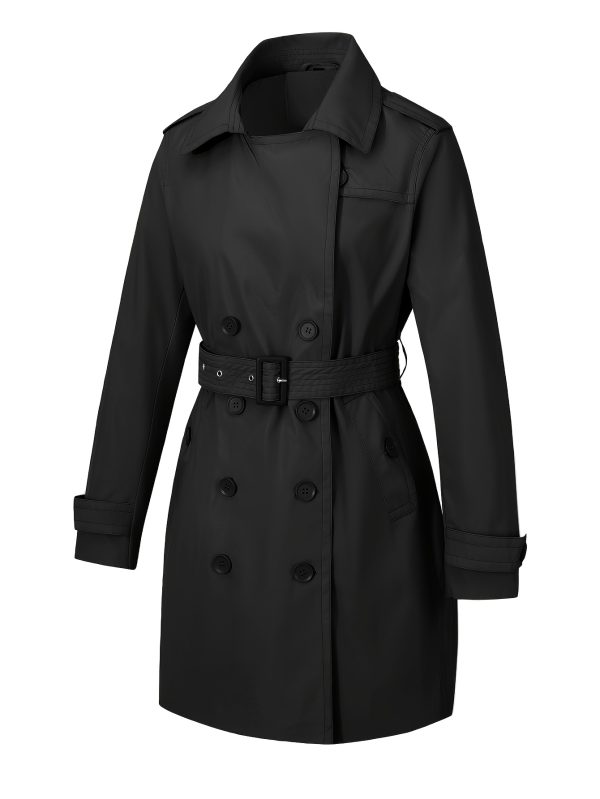 womens jacket spring and fall fashion long trench coat, lightweight windbreaker