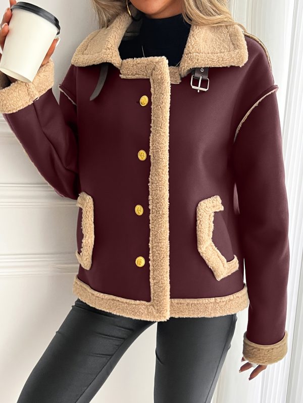 1pc of warm women's motorcycle fur coat for autumn and winter
