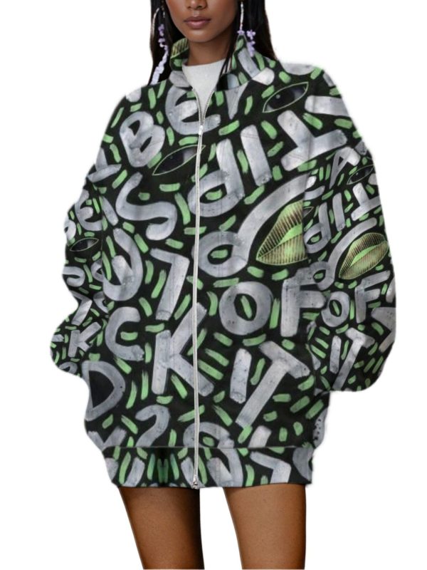 2025 autumn new comfort jackets for women's streetwear coats printing harajuku style ethnic pattern premium luxury fashion casual breathable long sleeved women's hip hop high quality women's clothing top women windbreaker baseball uniform parkas