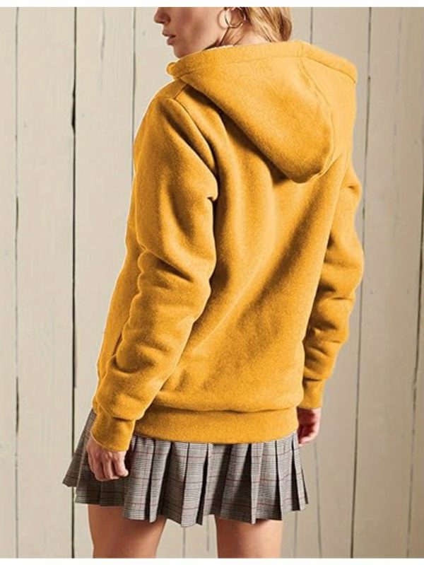 women's casual full zip up lined hoodie sweatshirt jacket coat