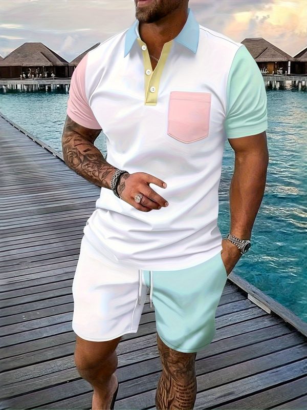 fashion men's suit gift casual sports summer men's polo shirt