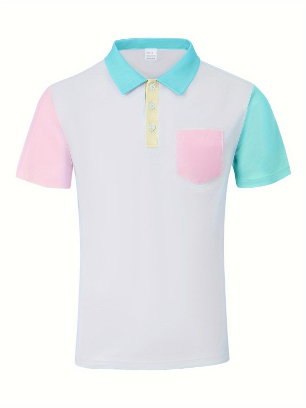 fashion men's suit gift casual sports summer men's polo shirt