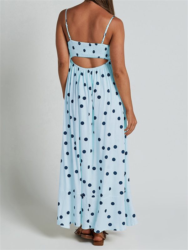 casual dresses for women sleeveless summer beach dress a line spaghetti strap sundresses with pockets