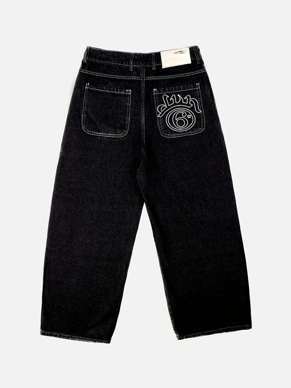 hip hop men's loose fit cotton blend jeans street style non stretch denim with washed detailing, mid waist button fly closure, all season casual pants for casual attire hip hop street style men jeans baggy men jeans loose fit