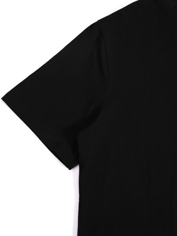 1pc women's cotton crew neck t shirt with geometric pattern print casual short sleeve tee for all seasons, knit fabric, regular length young style fashion top