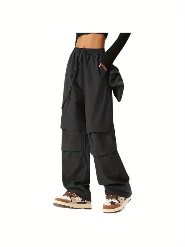 women's casual wide leg quick dry overalls with stretch waistband olive green, machine washable, all season comfort
