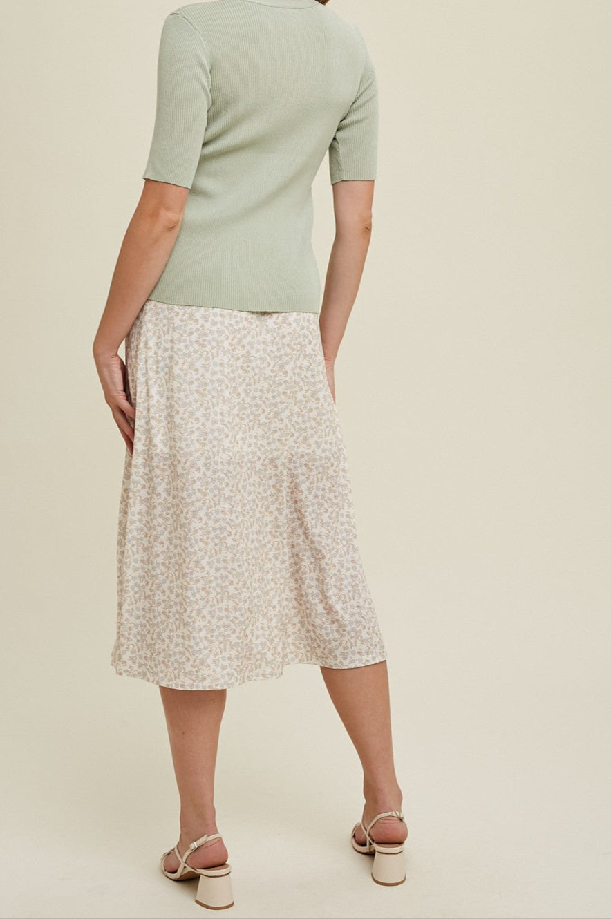 flora button down top