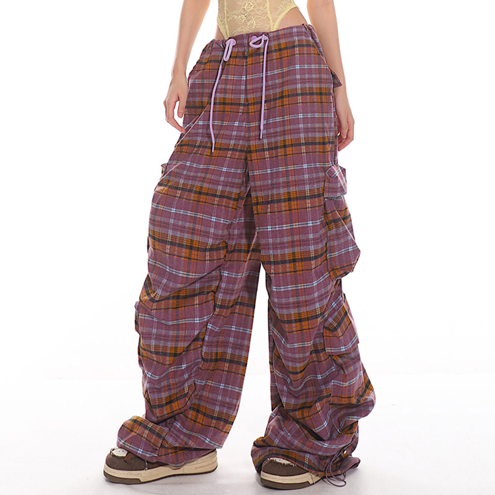 teen spirit plaid cargo pants