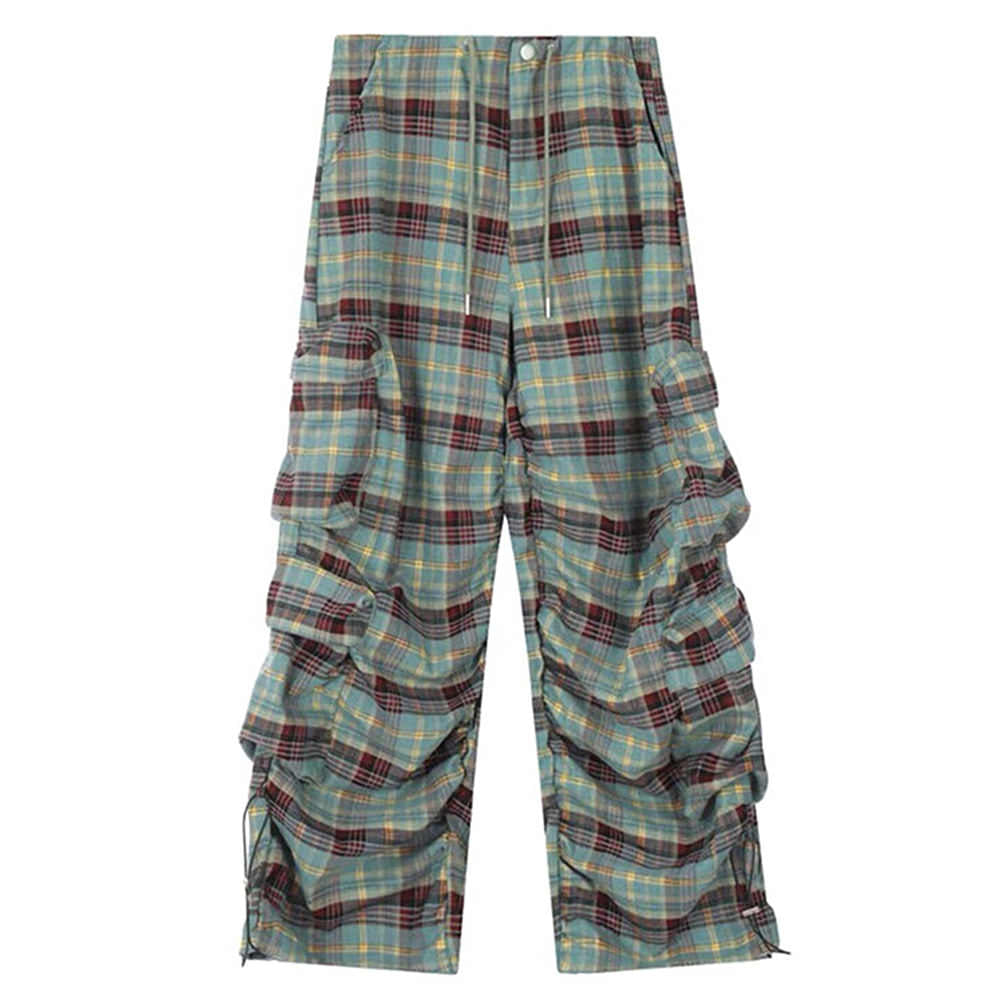 teen spirit plaid cargo pants