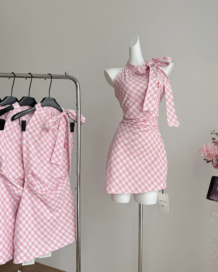 cottagecore gingham picnic dress