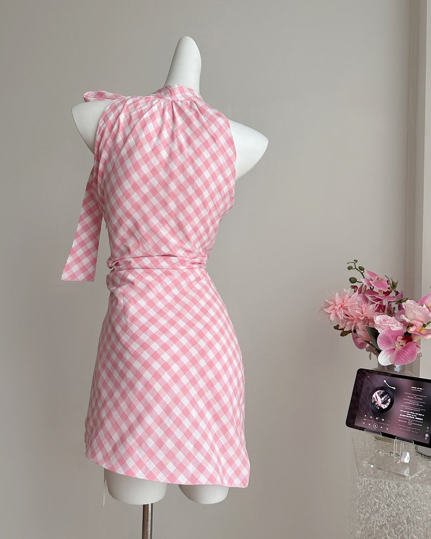 cottagecore gingham picnic dress